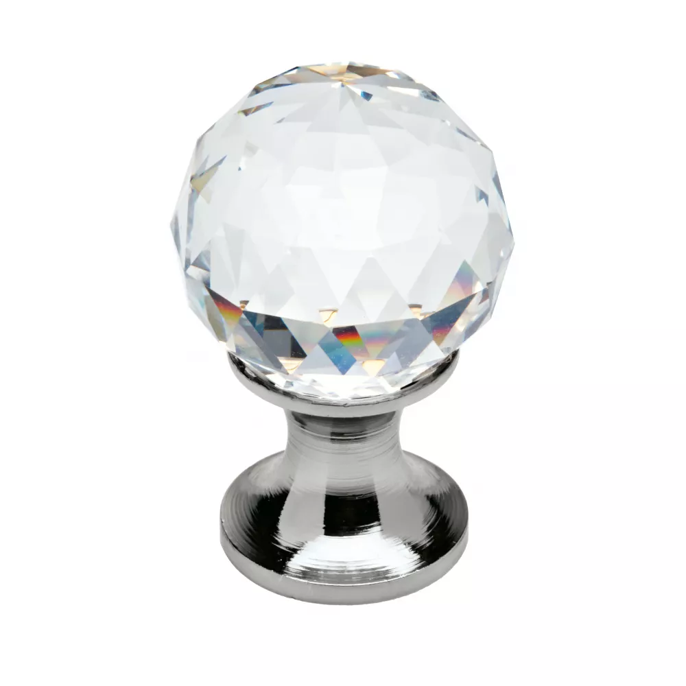 Galka meblowa Crystal - 30 mm - wykonczenie CR